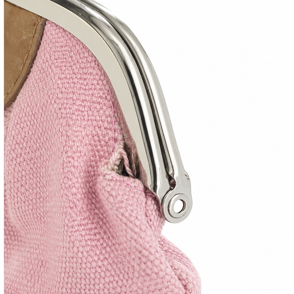 LL Bean Vintage Pink Canvas Sailboat Tote & Kiss Lock Coin Purse Set Nautical - Picture 3 of 10